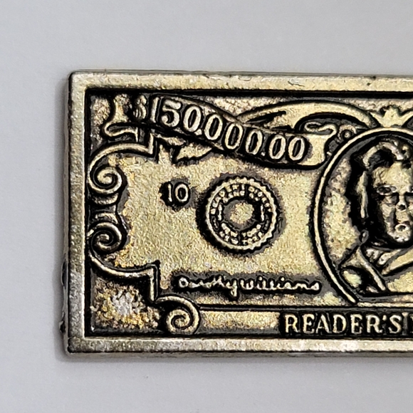 Reader's Digest 150,000 Metal Bill Knick Knack - Picture 4 of 12